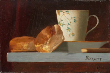 Pequeno-almoço, c.1890s (óleo sobre tábua de academia)