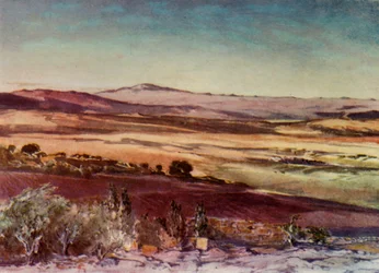 Monte Hermon das encostas de Tabor, 1902.