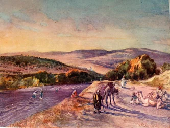 Local da antiga cidade de Samaria, 1902.