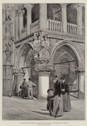 O Palácio Ducal, Veneza, Escultura Decorativa em Ângulo, O Julgamento de Salomão