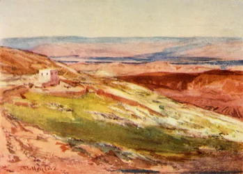 O vale do Jordão do Monte das Oliveiras, 1902.