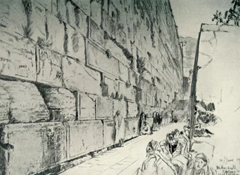 O Muro do Lugar das Lamentações, 1902.