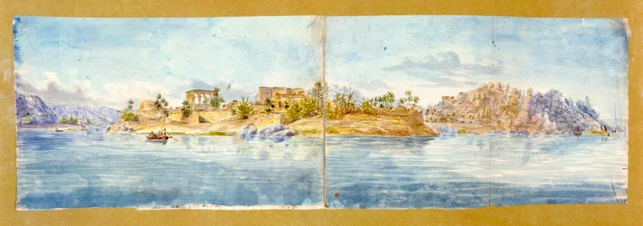Paisagem, Egito, século c19