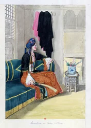 Levantino em traje do Cairo (aguarela)