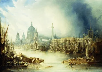 Uma vista de Londres com St,