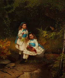 Junto ao ribeiro da floresta 1875 (óleo sobre tela)