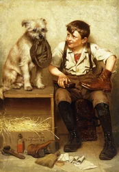 Menino de engraxate, 1902