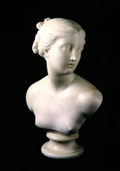 Busto de uma ninfa (mármore branco) (ver também 353095)