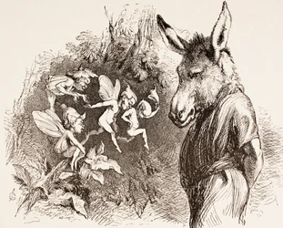 Ilustração para Sonho de uma Noite de Verão, da &39;The Illustrated Library Shakespeare&39;, publicada em Londres, 1890