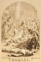 Ilustração para Hamlet, de &39;The Illustrated Library Shakespeare&39;, publicada em Londres, 1890