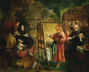 Estúdio de Rembrandt, c.1869 (óleo sobre tela)