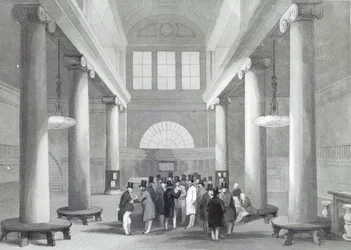 Bolsa de Valores, gravada por Henry Melville, c.1842