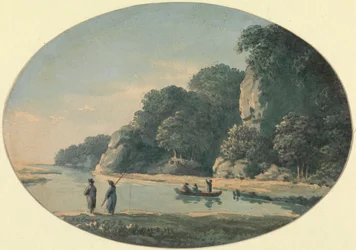 Rio com Pescadores