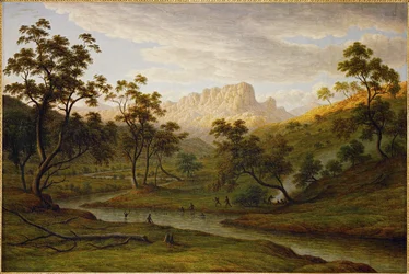 Pôr do sol em Ben Lomond, Tasmânia ...