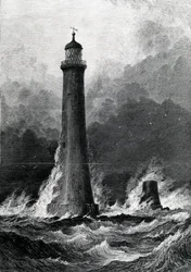O novo farol de Eddystone proposto, ilustração de &39;The Illustrated London News&39;, 1879