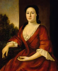Retrato da Sra. John Greenleaf, nee Priscilla Brown (n.1725) c.1748