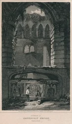 Interior do Lanercost Priory. Cumberland, 1814