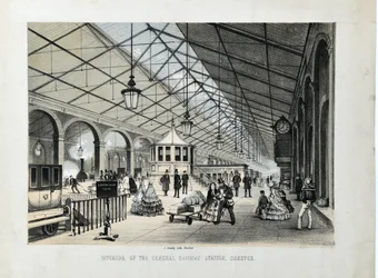 Interior da Estação Ferroviária Geral, Chester
