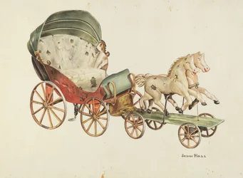 Calash and Horses, c. 1940.