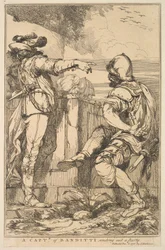 Um capitão de Banditti enviando uma festa de quinze gravuras dedicadas a ..., 8 de dezembro de 1778.
