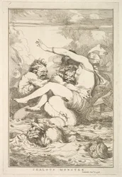 Monstro ciumento de quinze gravuras dedicadas a Sir Joshua Reynolds, 8 de dezembro de 1778.