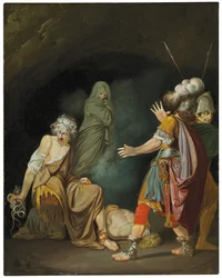 Sexto Pompeu consulta Erictó antes da batalha de Farsalos