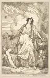 Tragédia de quinze gravuras dedicadas a Sir Joshua Reynolds, 8 de dezembro de 1778.