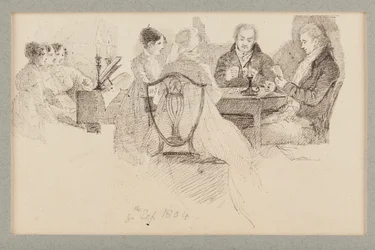 An Evenings Entertainment, 1804 (caneta e tinta no papel)