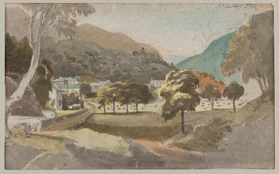 Campos fora de Brathay, 1812 (wc no papel)