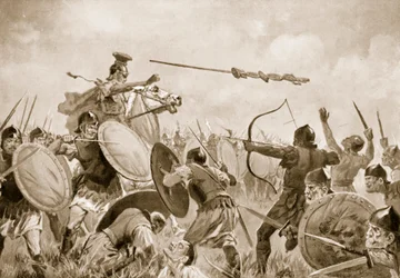 Uma Batalha Romana com os Volscianos (litho)
