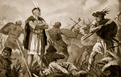 Huscar e Atahualpa lutando pelo Império Inca