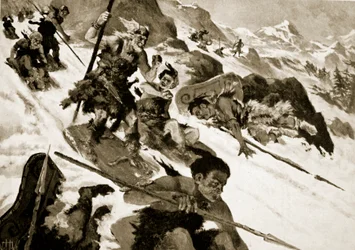 O Cimbri nos Alpes