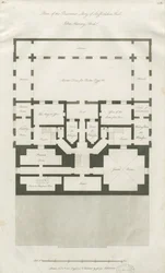 Stafford - Plano da história do porão do Shire Hall: gravura, nd [1794-1798] (impressão)