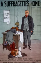 Um lar para sufragistas / J. Hassall / Cartaz, século XX