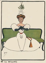 W the Willing - J. Hassall - desenho, 1903