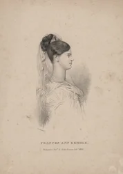 Frances Ann Kemble, lito de Childs und Inman