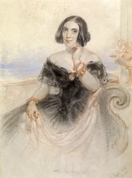 Senhora de vestido preto, 1847