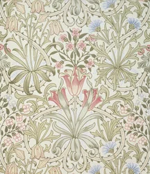 Persa wallpaper, projetado por John Henry Dearle (1860-1932) para Morris and Company