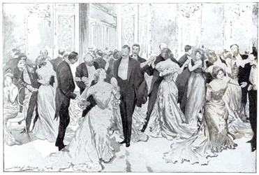 O Cotillon, de &39;Daily Life Upstairs&39;, 1902 (litografia)
