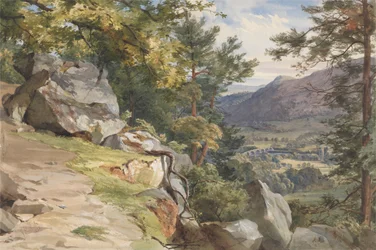 Vista de Craig-y-Barns, Dunkeld, Looking South