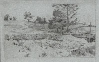 Paisagem com Muro de Pedra (esboço de campos)