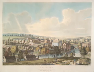Matteawan. Manufacturing Village, perto de Fishkill Landing, N. York
