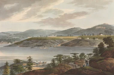 West Point No. 16 do The Hudson River Portfolio, 1825.