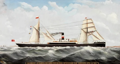 SS Cogent &39;de Sunderland, 1884-85