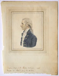 Retrato de Sir Captain West do Dutton Indiaman, 1785.