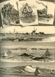 "Cenas do Leste de Long Island", 1872.  