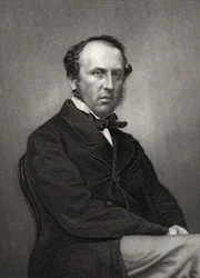 Charles John Canning, 1º Earl Canning, gravado por DJ Pound de uma fotografia, de "A História do Motim Indiano", publicado em 1858