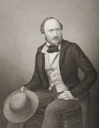 SAR Principe Albert (1819-1861) Príncipe Consorte da Grã-Bretanha e Irlanda, gravado por DJ Pound de uma fotografia, de &39;A Sala de Estar de Personagens Eminentes, Volume 2&39;, publicado em Londres, 1860