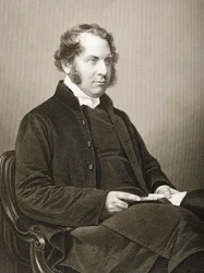 Henry Montagu Villiers (1813-61) gravado por DJ Pound de uma fotografia, de &39;A Sala de Estar de Personagens Eminentes, Volume 2&39;, publicado em Londres, 1860