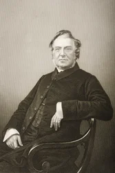 Hugh Stowell (1799-1845) gravado por DJ Pound de uma fotografia, de &39;A Sala de Estar de Personagens Eminentes, Volume 2&39;, publicado em Londres, 1860